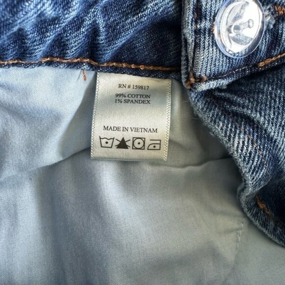 Altar'd State Light Blue Distressed Jean Shorts - Picture 4 of 6